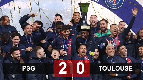 Kết quả PSG 2-0 Toulouse: Danh Hiệu Đầu Tiên Của Enrique